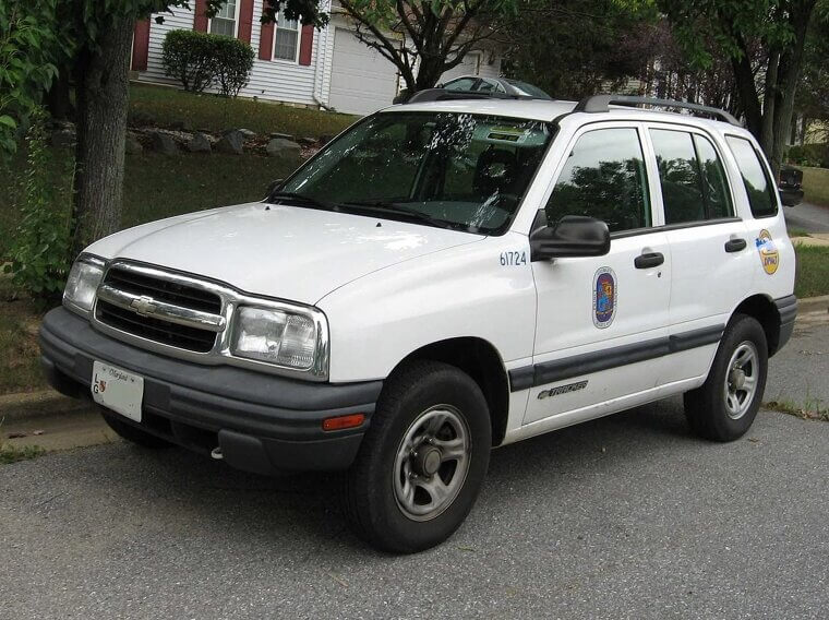 1999 - $16,390 for a Chevrolet Tracker