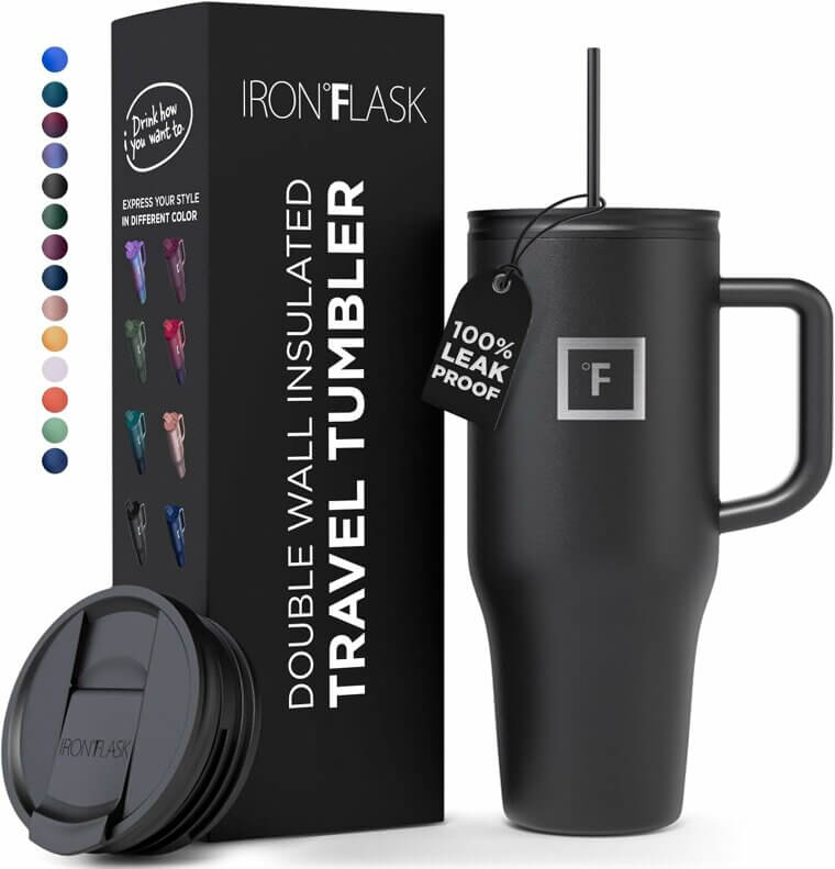 IRON °FLASK Insulated Mug - Leak-Proof, 32 Oz