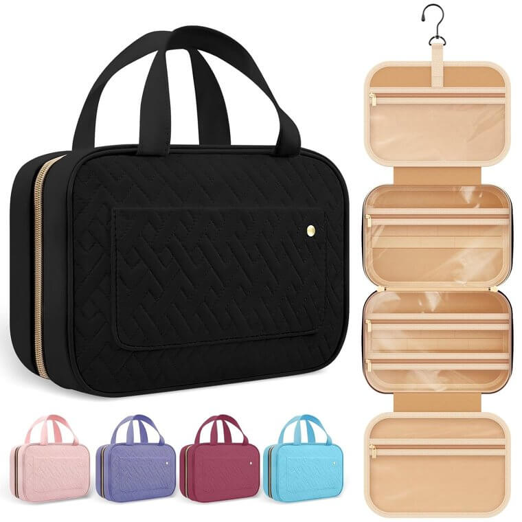 Best Selling Toiletry Bag In Multiple Colors Under $14.99