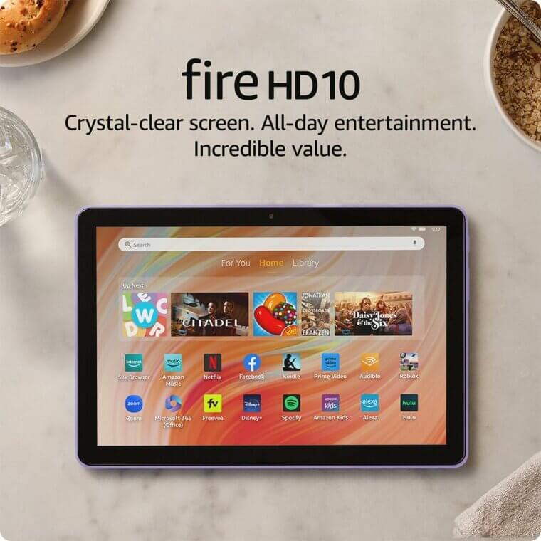 Experience Effortless Entertainment with the New Fire HD 10 Tablet 56% Off!