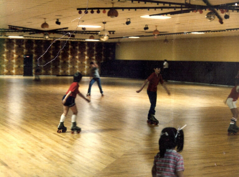 Wearing Real Metal Roller Skates