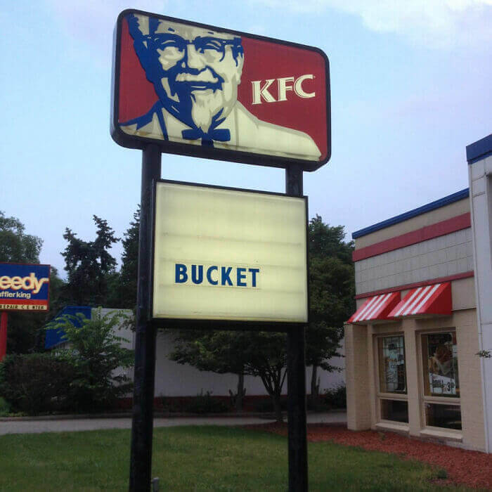Just A Bucket Of KFC