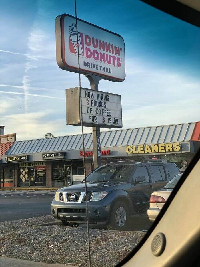 Now Hiring Some Coffee