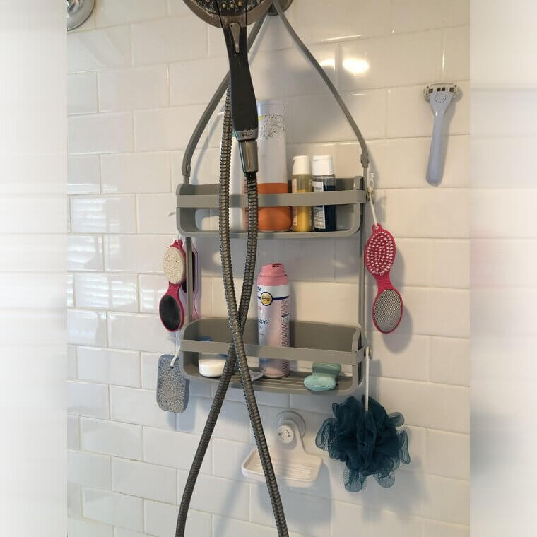 Caddy de chuveiro para organização
