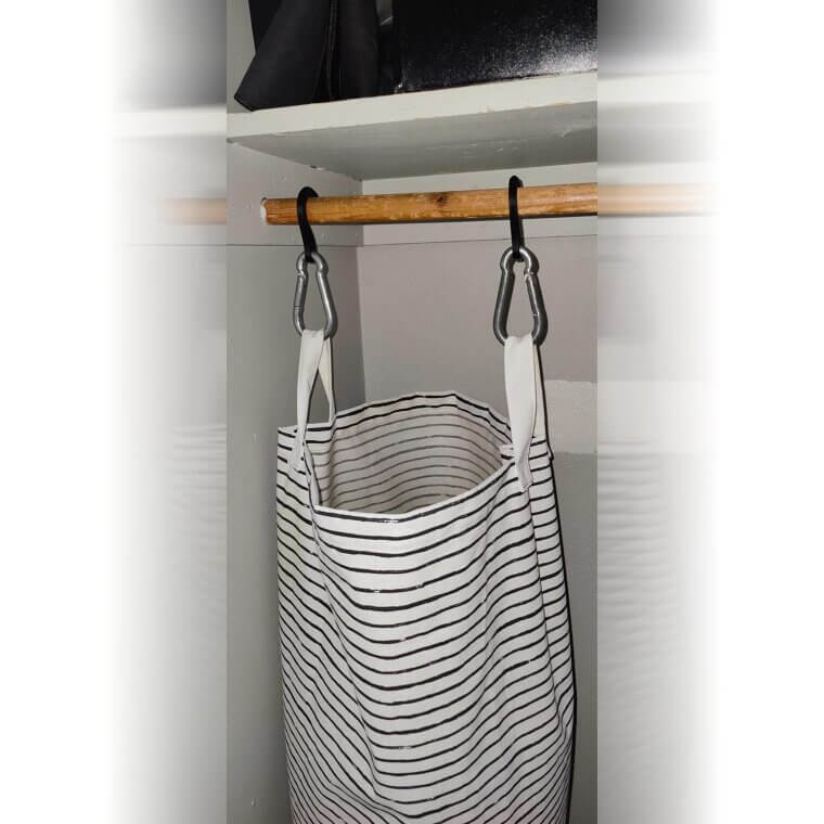 Saco de roupa suja feito de tecido