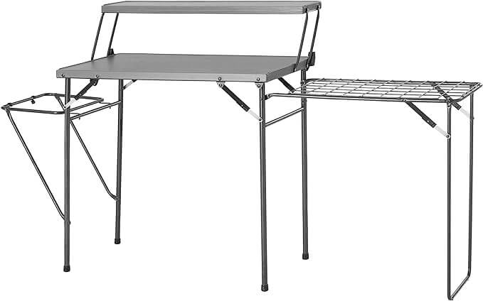 Mesa de churrasco dobrável - completa com um braço extensível