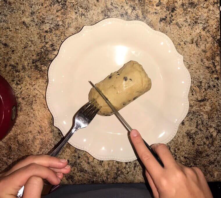 Eating Raw Cookie Dough