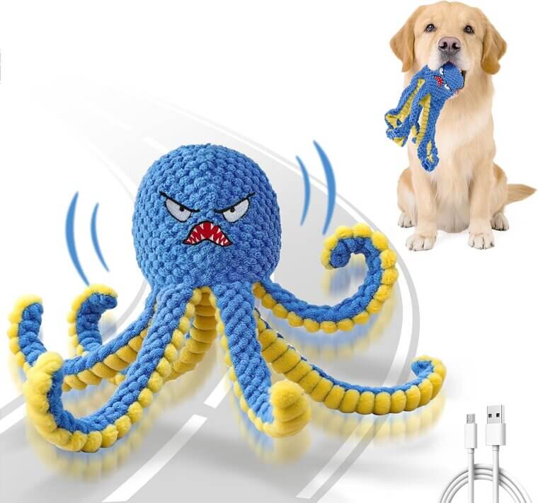 Interactive Octopus Toy - Keep Your Dog Busy & Happy! - Don’t Miss the 16% Discount!