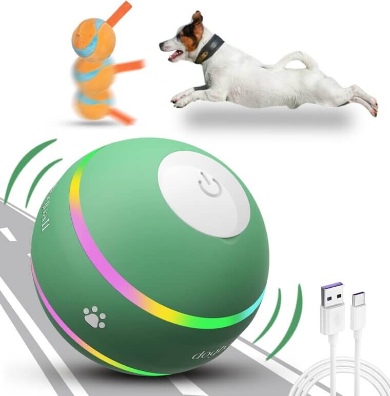 Interactive Dog Ball - Fun Motion-Activated Toy for All Sizes