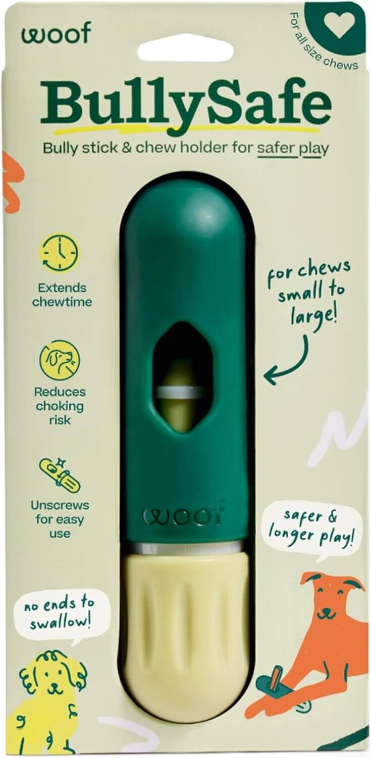 WOOF BullySafe - Durable Chew Holder for Longer, Safer Play - Now 20% Off!