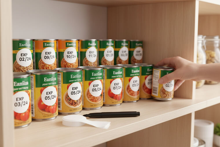 Rotate Pantry Items by Expiry — Move New Items to the Back