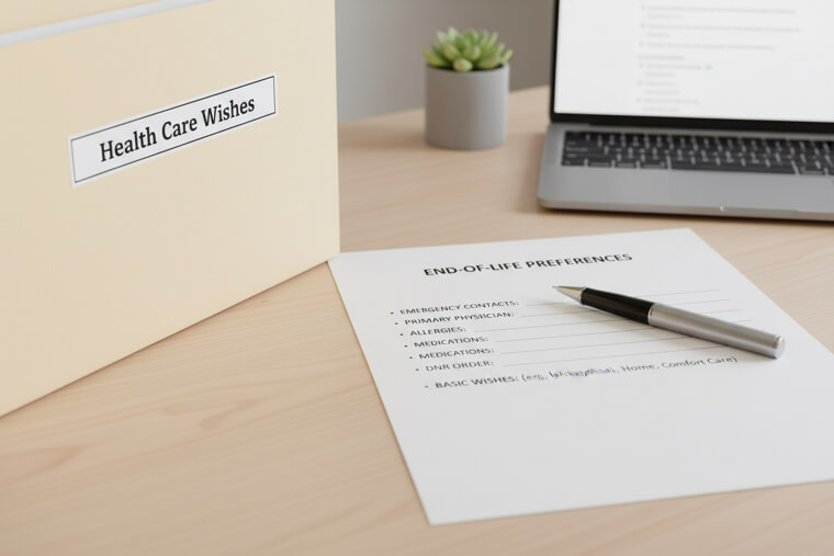 Talk About End-of-Life Wishes — Keep It Simple and Written