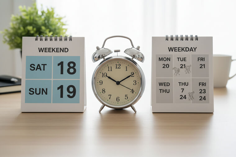 Keep a Consistent Wake Time, Even on Weekends