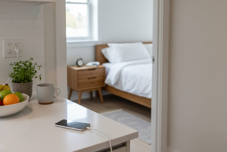 Charge Phones in the Kitchen, Not the Bedroom