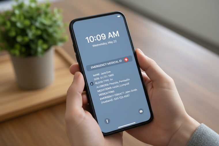 Keep Medical Info on Your Lock Screen