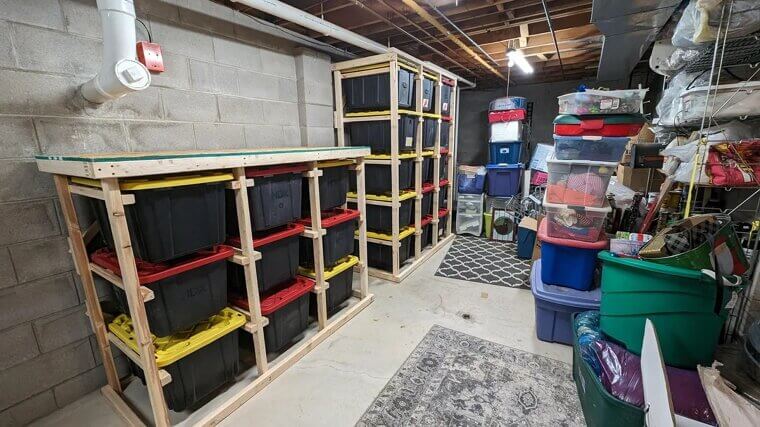 ​Leaving Wet Items in Storage Bins