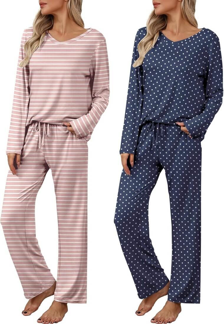 Ekouaer Pajama Set - Cozy & Versatile Loungewear for Women - Now 5% Off!