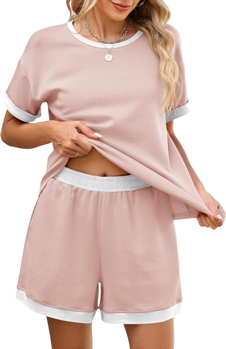 Blingfit Pajama Sets - Comfy Summer Lounge Wear with Pockets 