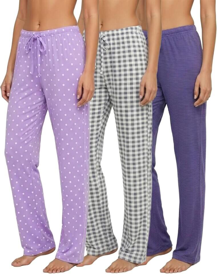 Women's Comfy Pajama Pants - Ultra-Soft Lounge Sleepwear, Plus Sizes Available 