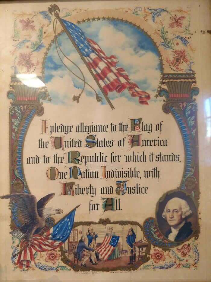 Antique American Pledge Of Allegiance