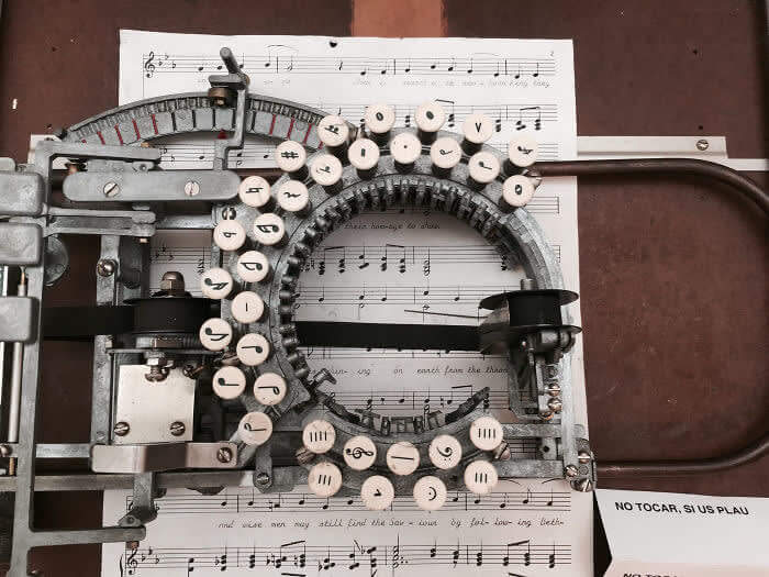 Typewriter From 1950s To Type Sheet Music