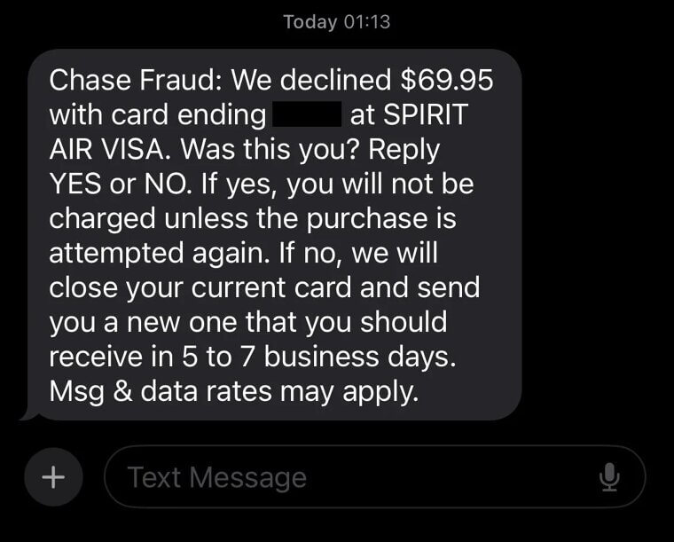 Fake Bank Fraud Alerts