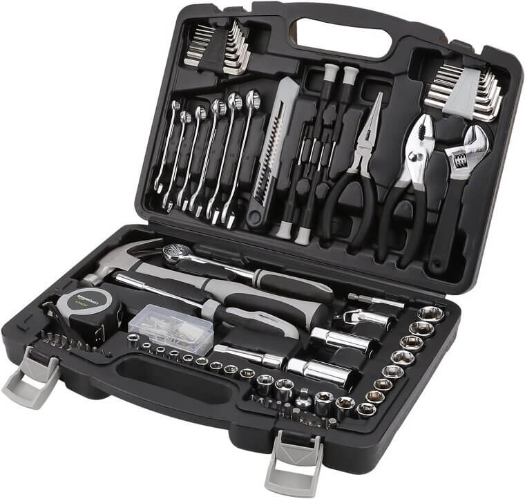 AmazonBasics Tool Set - 131-Piece Household Essential 