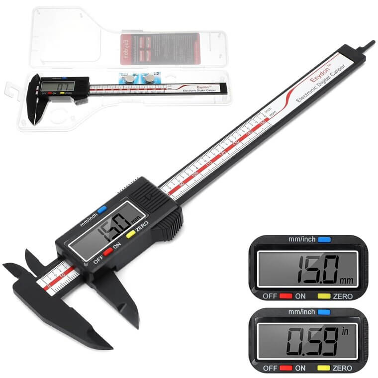 Esydon Digital Caliper - Precision Measuring Tool with LCD Screen - Don’t Miss the 14% Discount!