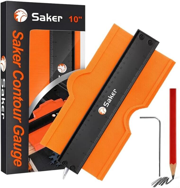 Saker Contour Gauge - Perfect for Woodworking & DIY Projects - Now 33% Off!