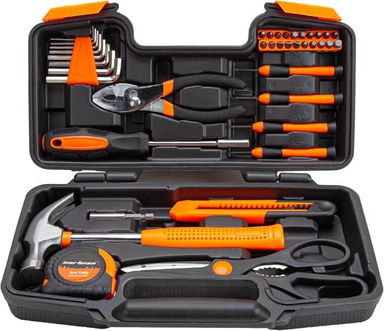 CARTMAN Tool Set - Essential 39 Piece Kit for Every Household - Enjoy 17% Off!