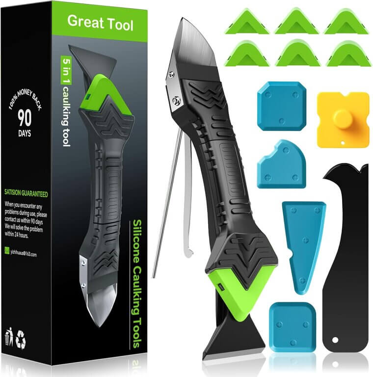 Caulking Tool Kit - Perfect for Kitchen & Bathroom - Don’t Miss the 10% Discount!
