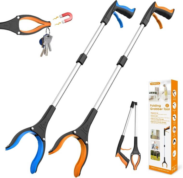 Grabber Reacher Tool - Lightweight, Foldable & Sturdy! 