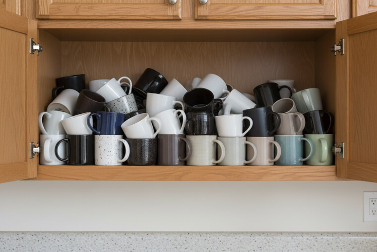 How Wrong Mug Storage Costs You Counter Space