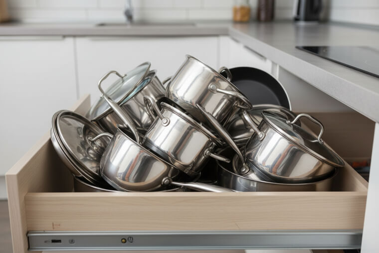 Why Storing Pots and Pans by Size Kills Kitchen Efficiency