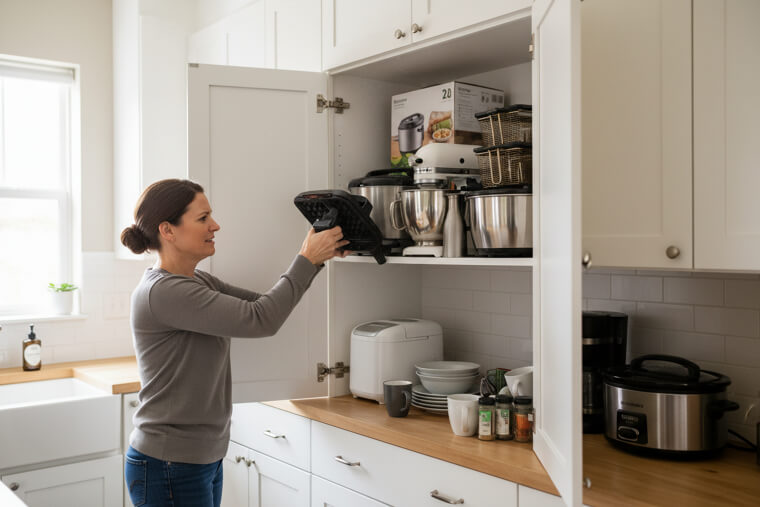 Why Storing Backup Appliances in Kitchen Cabinets Is Wrong
