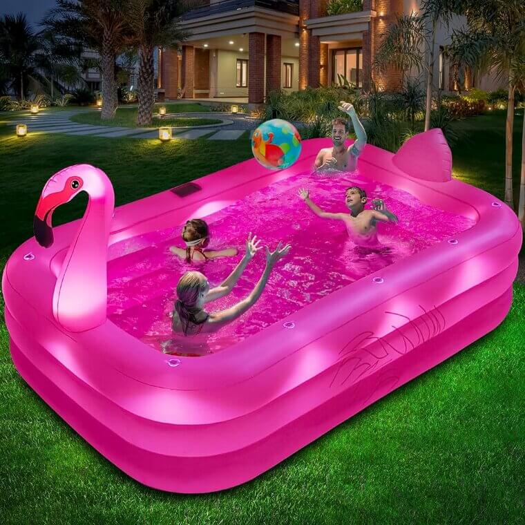 Inflatable Pool With Lights