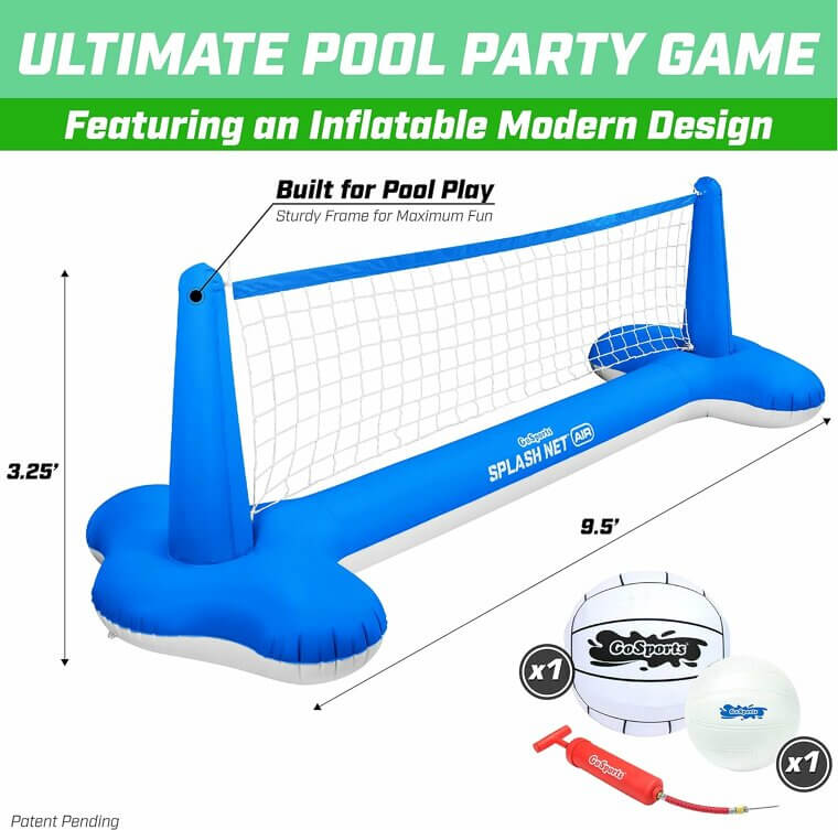 Inflatable Pool Volleyball Kit is Available for $49.99!