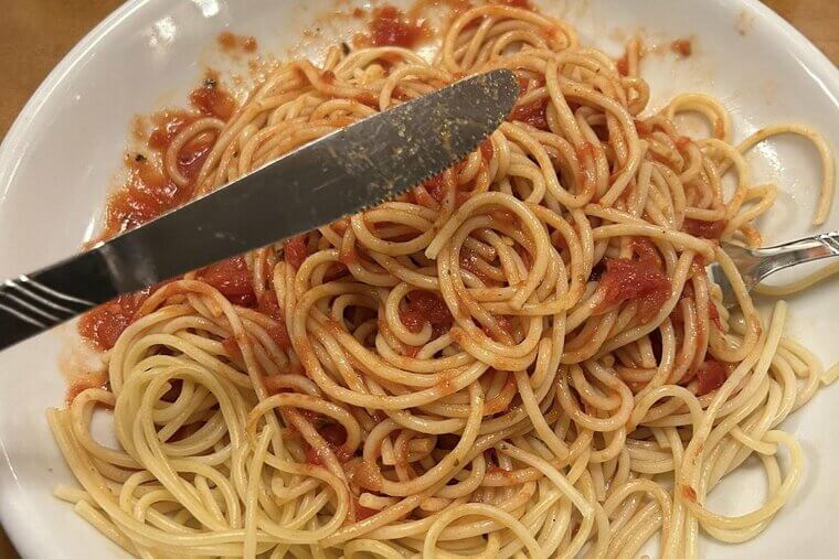 Spaghetti in Marinara Sauce