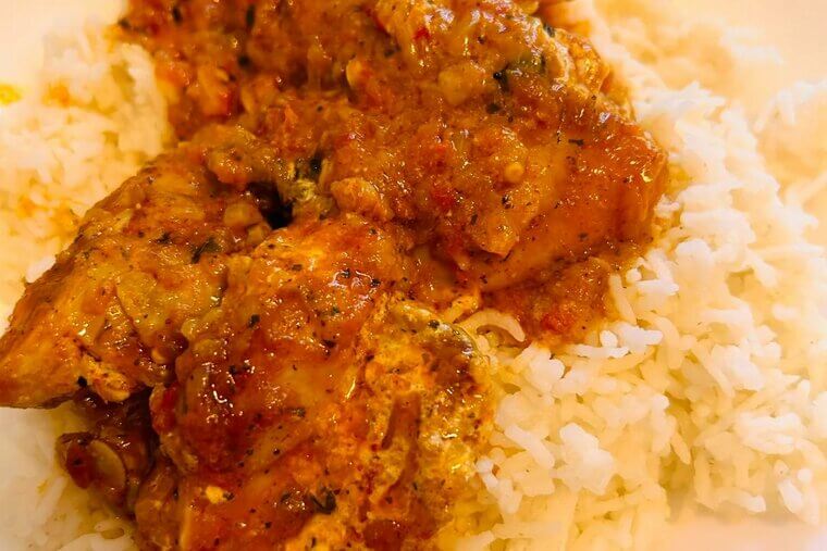 White Rice With Curry