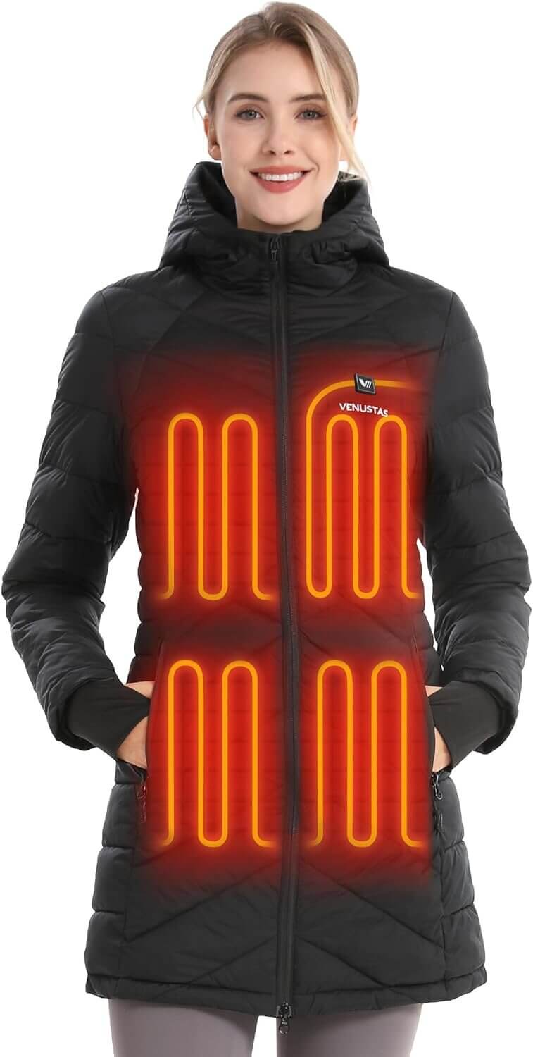 Venustas Heated Jacket - Stay Warm in Style - Now 35% Off!