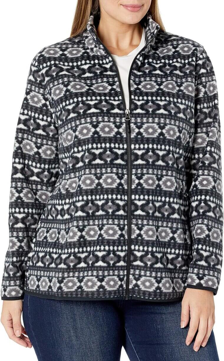 Women's Polar Fleece Jacket - Cozy, Classic, and Plus Size Friendly 