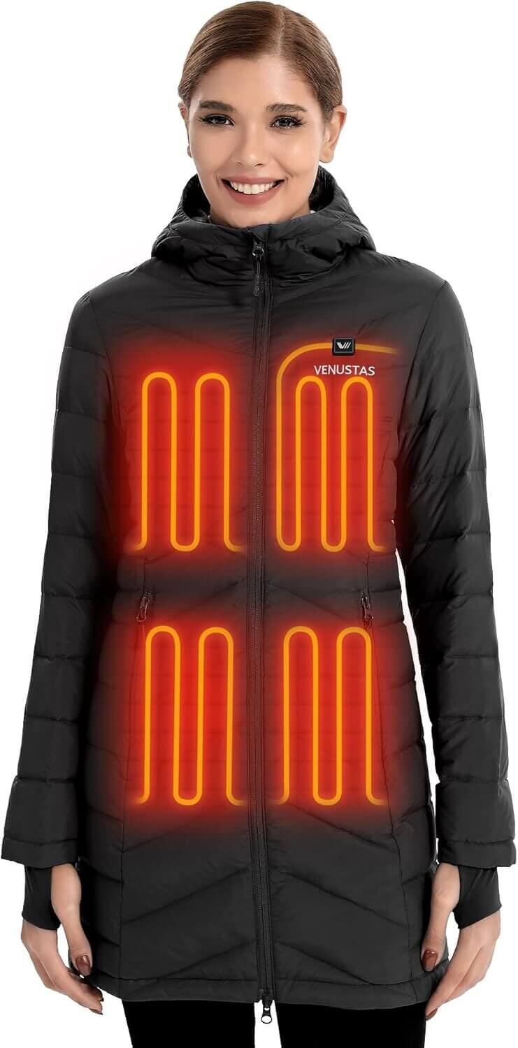 Venustas Heated Down Jacket - Perfect for Outdoor Adventures - Enjoy 31% Off!