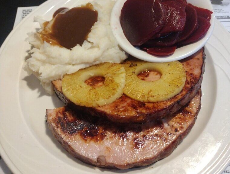 Ham Steak With Pineapple Rings
