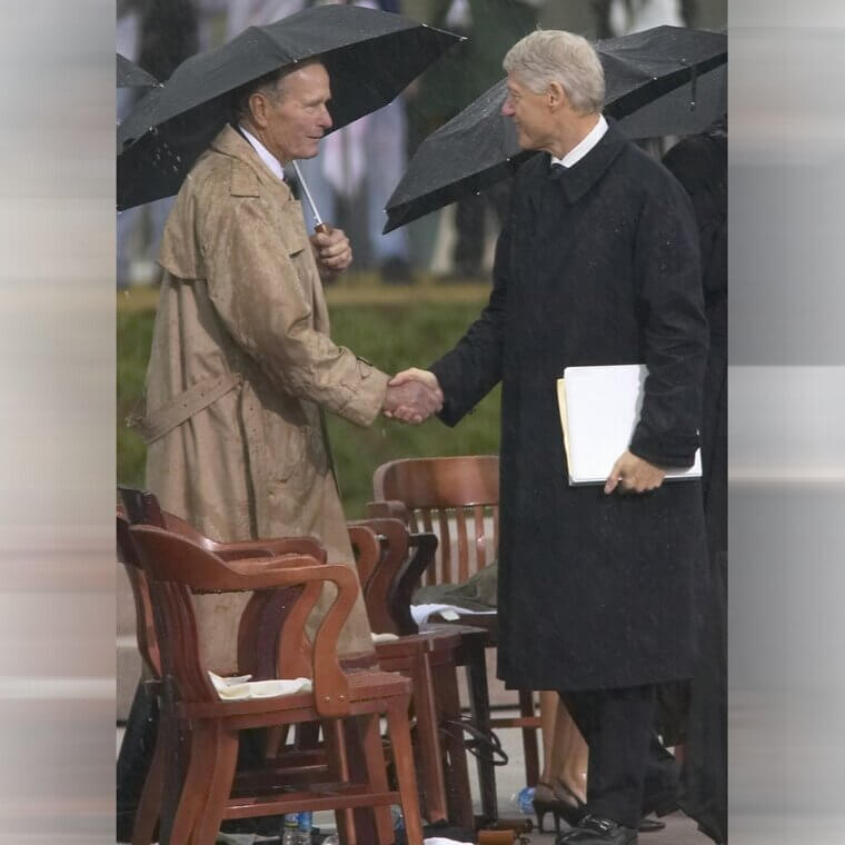 Bill Clinton and George H. W. Bush Are Close Friends