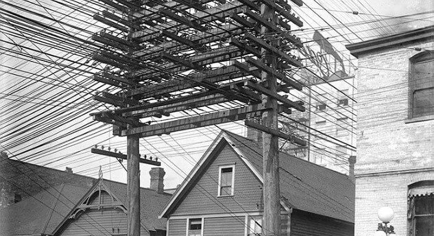 Thousands of Phone Lines in the Sky