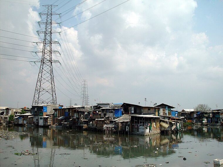 Jakarta and Its Slums by the River