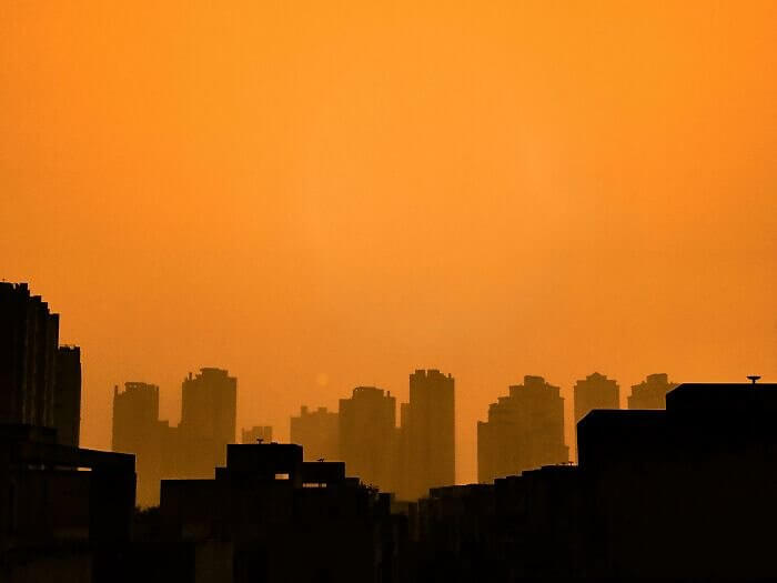 The Skyline of Newtown, India