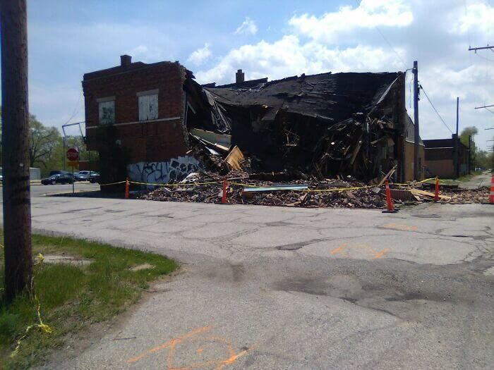 Crumbling Houses in Gary, Indiana