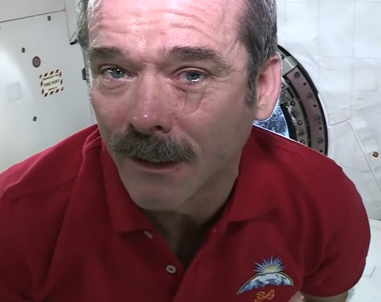 Tears Can't Fall in Space Because of Zero Gravity