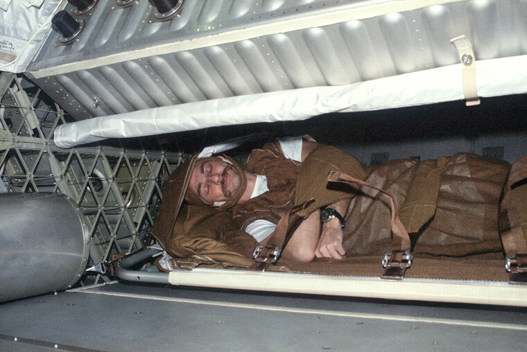Astronauts Must Lock Themselves Into a Sleeping Bag so They Don't Float Away